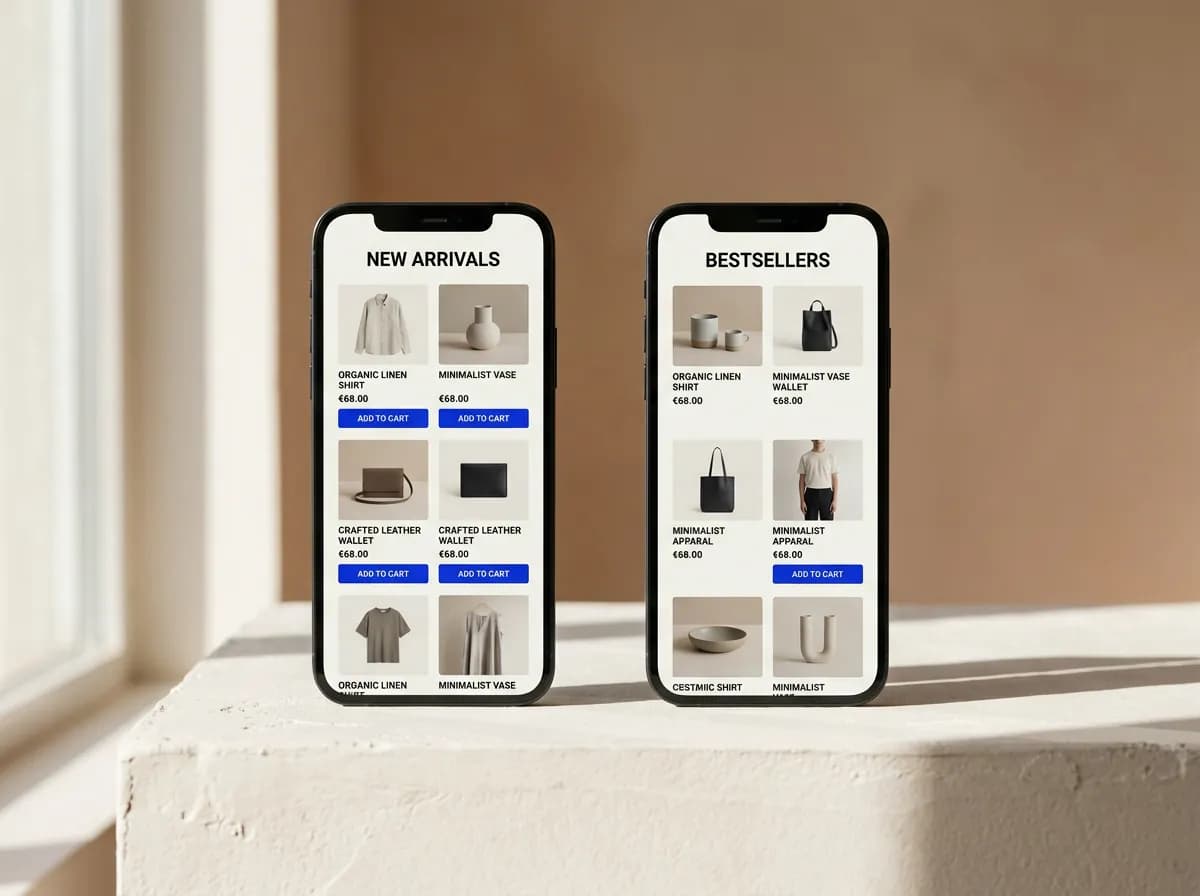 E-Commerce Solution interface concept