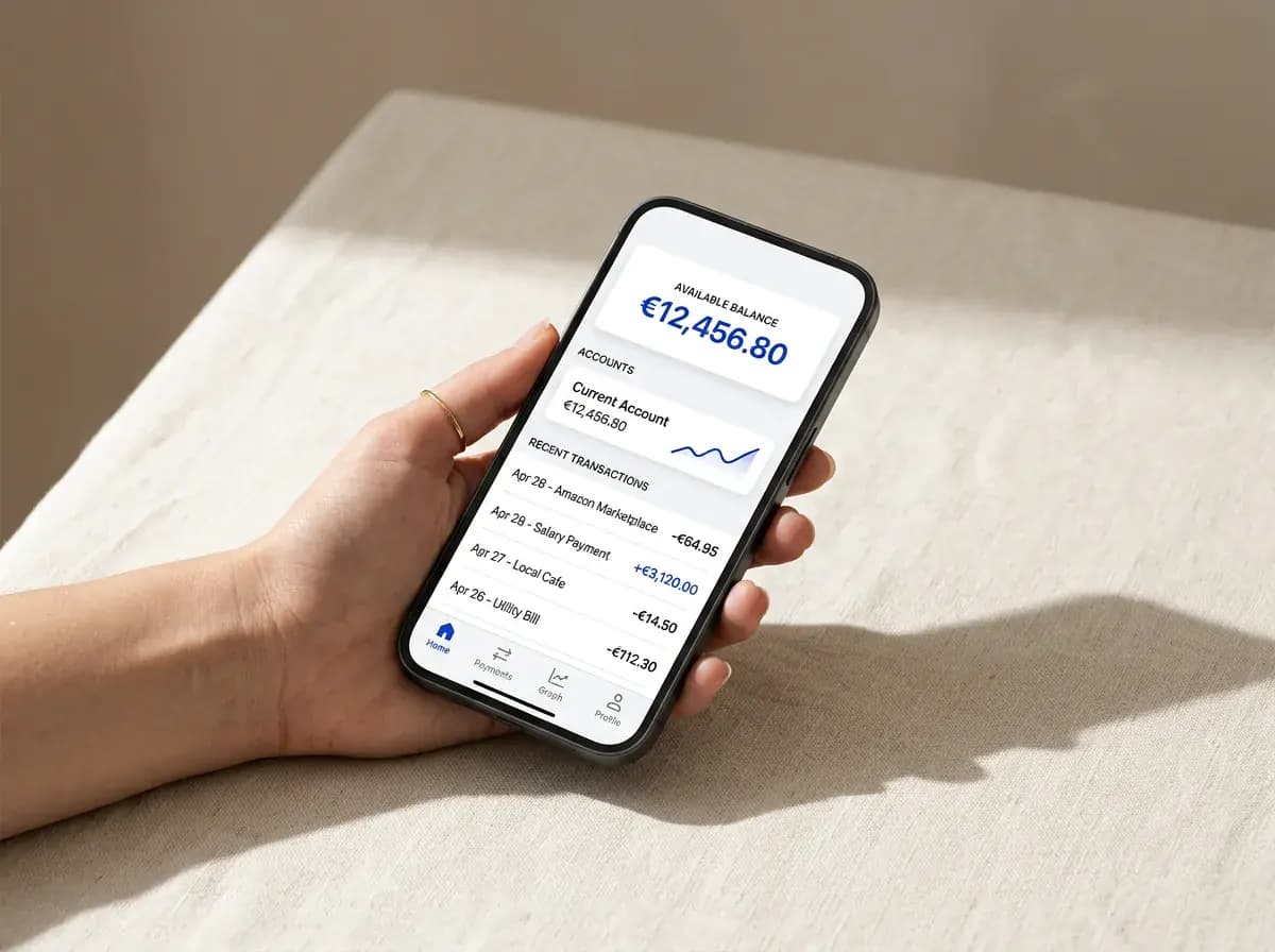 FinTech App interface concept